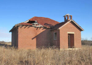 Chautauga County Old School near Cedarvale, Kansas.