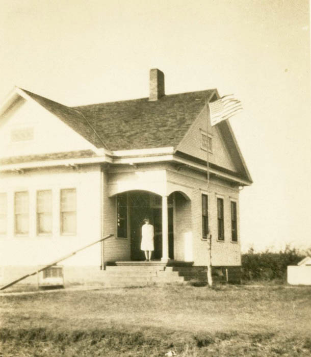 College Hill School in Dickson County, Kansas, 1930s.
