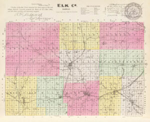 Elk County Kansas by L.H. Everts & Co, 1887