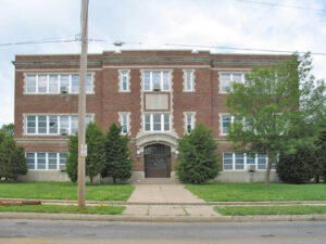 Old Roosevelt School in Hutchison, Kansas.
