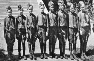 Students at the Industrial School for Boys, in Topeka, Kansas.