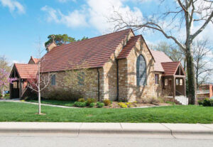 Danforth Chapel in the East Historic District of the University of Kansas.