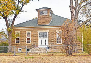 Old LeHunt School in Montgomery County, Kansas by Kathy Alexander.