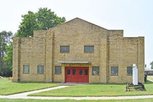 Raymond Gymnasium in Rice County, Kansas by Kathy Alexander.