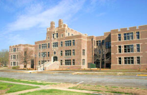 Old Theodore Roosevelt Junior High School in Salina, Kansas.