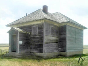 Old chool in Trego County, Kansas.