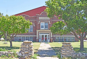 Old Wallace High School in Wallace, Kansas by Kathy Alexander.