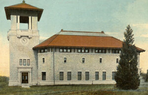 Thomas Memorial Gymnasium at Washburn University, about 1915.