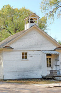 Old Meridian School at the Cowtown Museum in Wichita, Kansas by Dave Alexander.