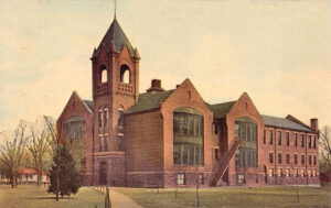 Old Highschool in Ellsworth, County, Kansas.