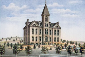 Southern Kansas Academy in Eureka, Kansas by L.H. Everts Co, 1887.