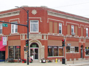Farmers Bank Building in Gardner, Kansas.