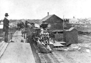 The first railroad arrived in Winfield in September 1879.