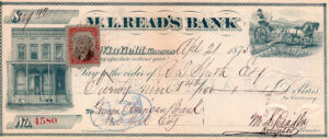 M.L. Read's Bank in Winfield, Kansas.