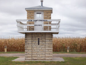 Guard tower at Camp Concordia, courtesy Wikipedia.