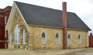 The First Presbyterian Church in Hays, Kansas now serves as a museum.