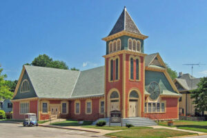 Christian Church in Highland, Kansas by Kathy Alexander.