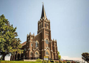 St. Bede Catholic Church in the extinct town of Kelly, Kansas.