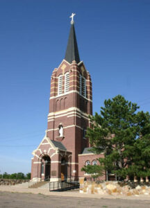 Immaculate Heart of Mary Catholic Church in Windhorst, Kansas.