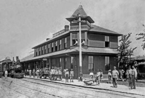 Missouri Pacific Railroad Depot in Concordia, Kansas.