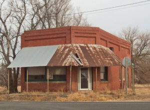 Old Bank in Penlosa, Kansas.
