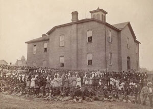 Colored School in Leavenworth, Kansas, 1875.