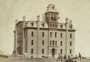 Leavenworth, Kansas School by Alexander Gardner, 1867.