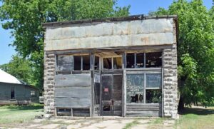 Abandoned Grocery Store in Drury, Kansas. 