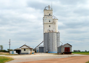 Grain Elevators in Freeport, Kansas by Kathy Alexander.