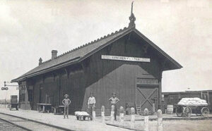 Depot in Lincoln, Kansas.