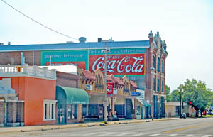 Main Street buildings in McPherson, Kansas by Kathy Alexander.