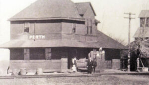 Chicago, Rock Island & Pacific Railroad Depot in Perth, Kansas.
