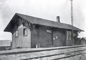 Chicago, Rock Island & Pacific Railway Depot in Ramona, Kansas.