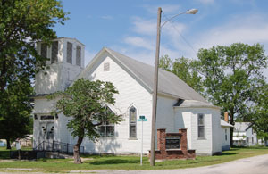 Methdist Church in Redfield, Kansas by Kathy Alexander.