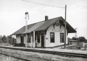 Missouri, Kansas & Texas Railway in St. Paul Kansas by H. Killam, 1960.