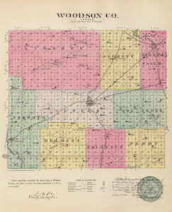 Woodson County, Kansas by L.H. Everts & Co., 1887.