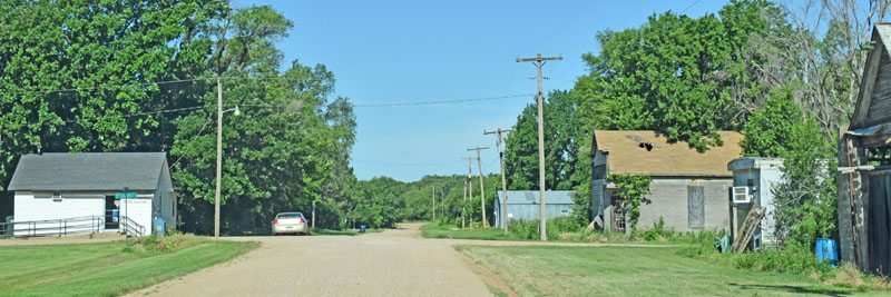 Milton, Kansas Main Street by Kathy Alexander.