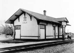 The Atchison, Topeka & Santa Fe Railroad Depot in Crystal Springs was called Eula.