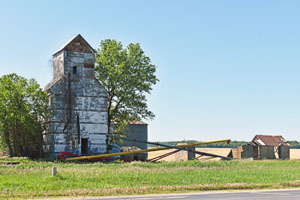 An old silo in Detroit, Kansas by Kathy Alexander.