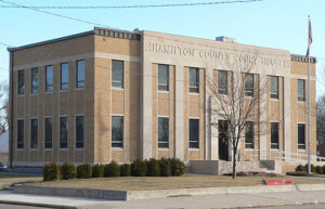 Hamilton County, Courthouse in Syracuse, Kansas, courtesy Wikipedia.