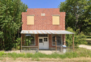 Old business building in Industry, Kansas, courtesy of Google Maps.