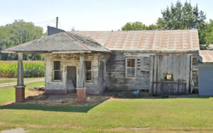 Old business building in Industry, Kansas, courtesy of Google Maps.