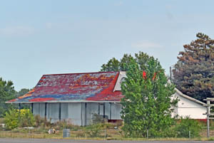 Old Stuckey's Restaurant-Dairy Queen near Bridgeport, Kansas by Kathy Alexander.