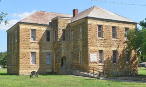 Old Burr Oak, Kansas School, courtesy Wikipedia.