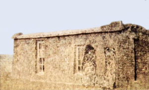 Old sod church in Densmore, Kansas built by Cyrus Archer.