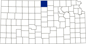 Jewell County, Kansas Location.