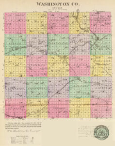 Washington County, Kansas by L.H. Everts & Co., 1887.