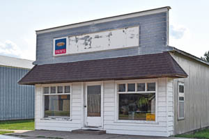 Old business building in Albert, Kansas by Kathy Alexander.