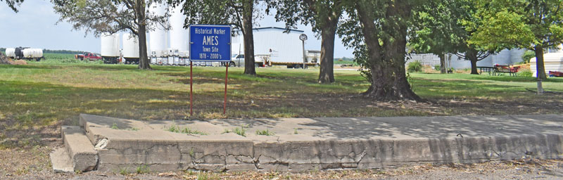 Ames, Kansas townsite marker by Kathy Alexander.