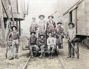 Union Pacific Railroad Crew in Belleville, Kansas.